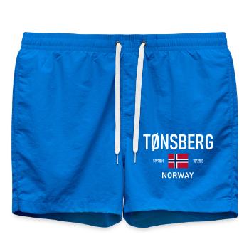 Tønsberg - Norvège - Coordonnées - Drapeau Tonsberg - Short de bain - cobalt blue - Devant