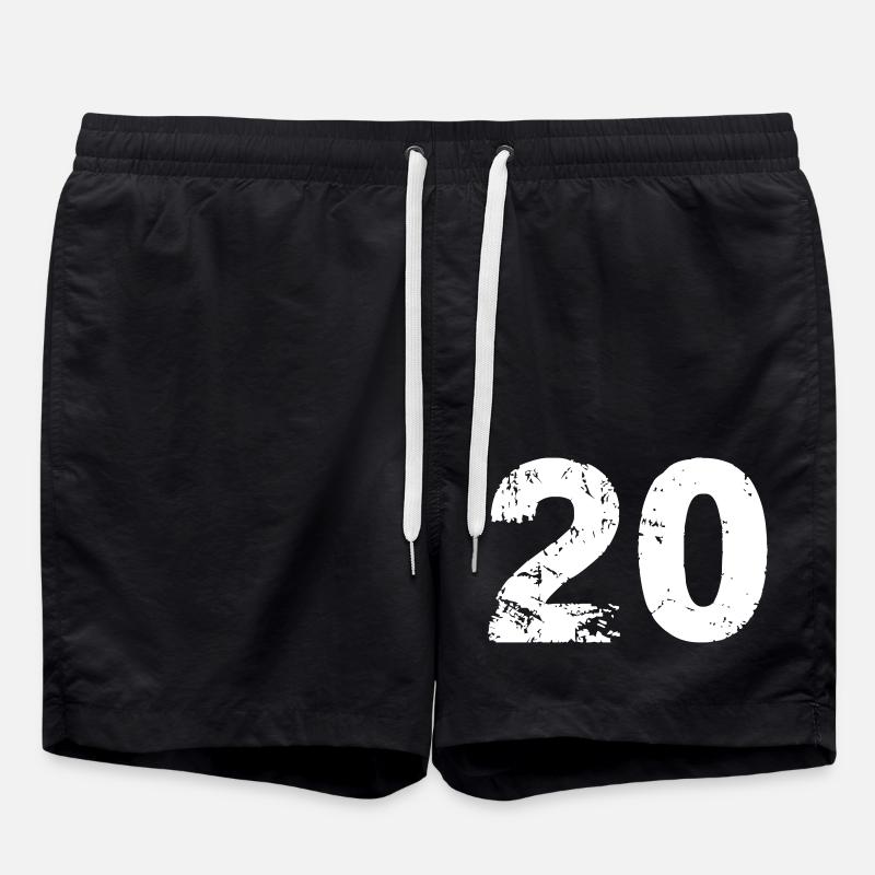 20 - Badeshorts - Schwarz
