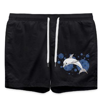 Dolphin - Swim Trunks - black - Front - AI Model Male 185 light (185cm)