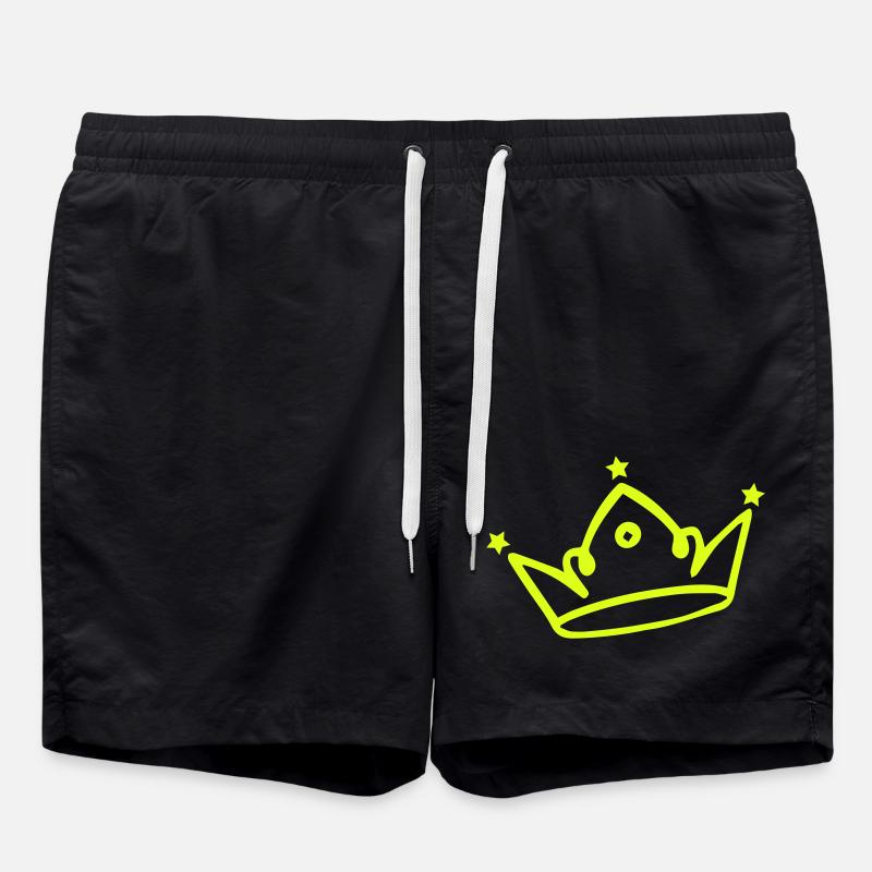 Crown 1 - Swim Trunks - black