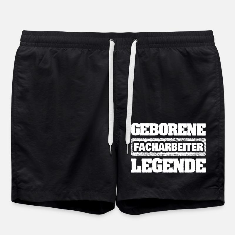 Skilled worker - Swim Trunks - black