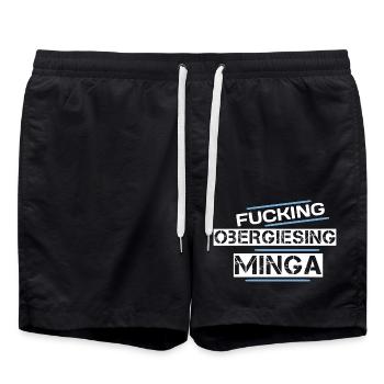 Obergiesing - Badeshorts - Schwarz - Vorne - AI Model Male 185 light (185cm)