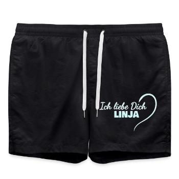 Cadeau pour Linja - Short de bain - noir - Devant - AI Model Male 185 light (185cm)