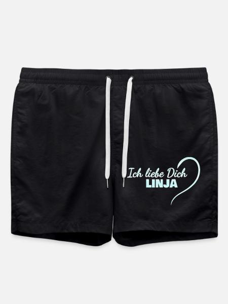 Geschenk für Linja - Badeshorts - Schwarz