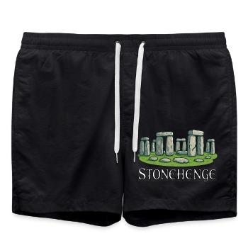 Stonehenge - Short de bain - noir - Devant - AI Model Male 185 light (185cm)