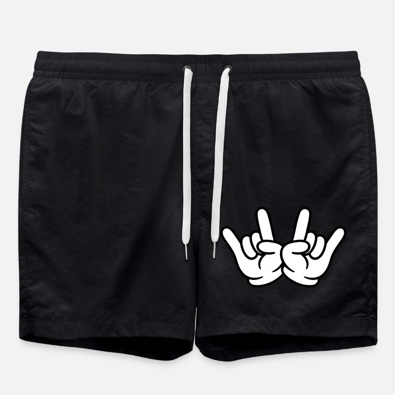 Main Comique Party - Short de bain - noir