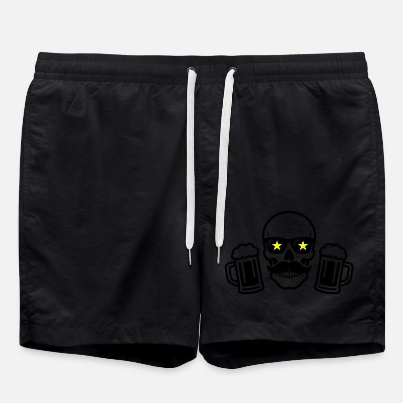 Bière Skeleton Party - Short de bain - noir