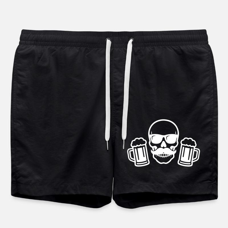 Bière Skeleton Party - Short de bain - noir