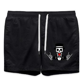Groom Squelette - Short de bain - noir - Devant - AI Model Male 185 light (185cm)