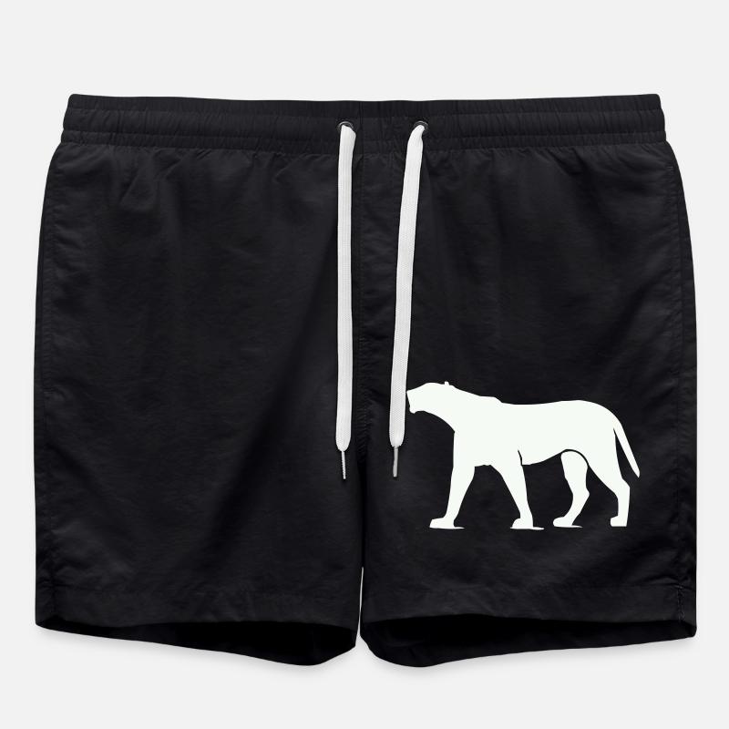 Panther Animal - Swim Trunks - black