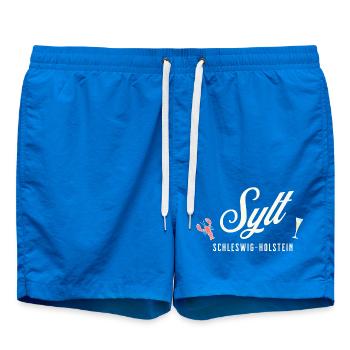 Sylt – homard, soleil, mousse dans un verre - Short de bain - cobalt blue - Devant