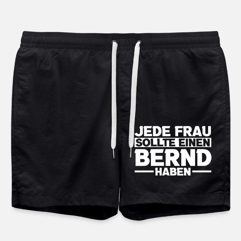 Bernd - Swim Trunks - black