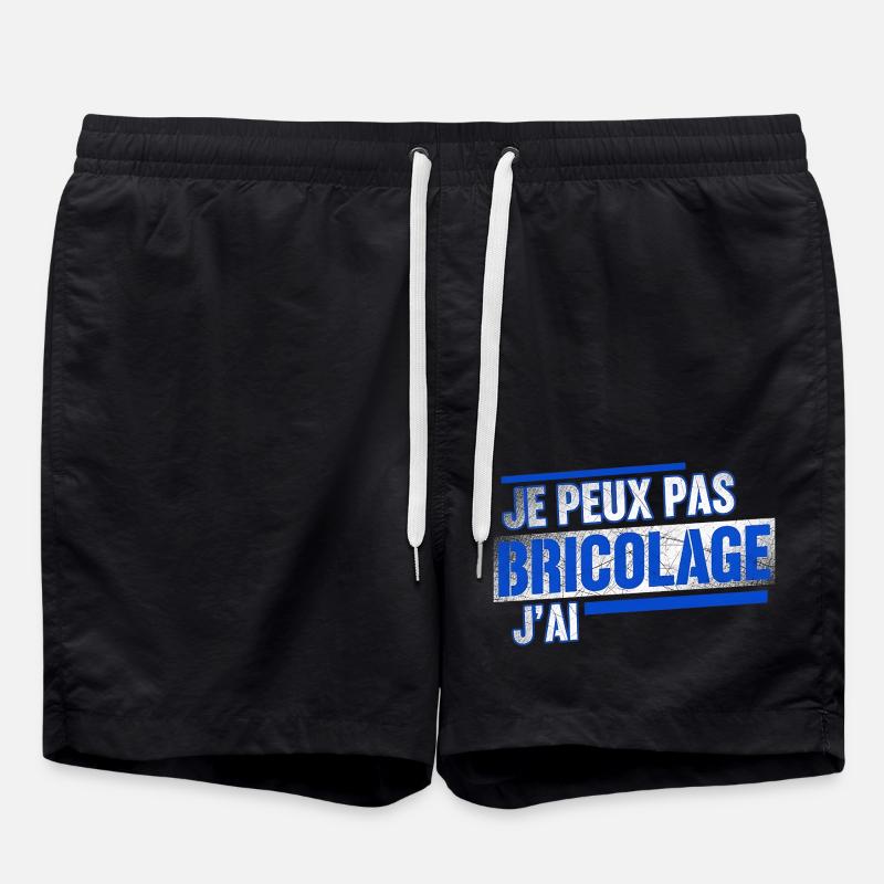 Je peux pas jai bricolage - Short de bain - noir