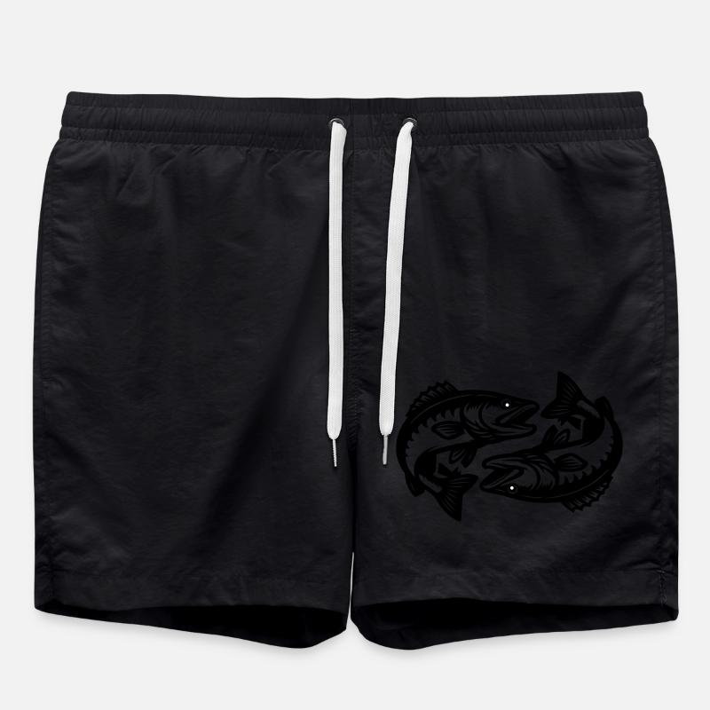 Pike Fish - Swim Trunks - black