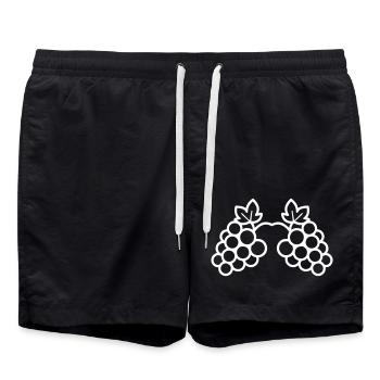 Grapes Grapevine Icon - Swim Trunks - black - Front - AI Model Male 185 light (185cm)