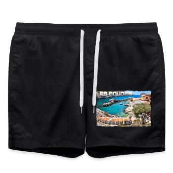 LES GOUDES - Short de bain - noir - Devant - AI Model Male 185 light (185cm)