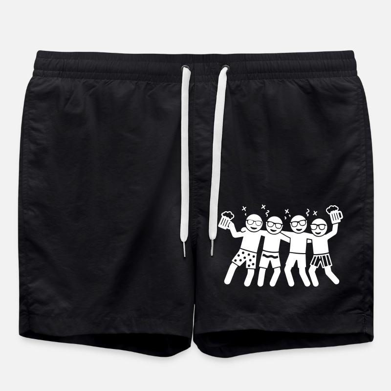 Party Vacation Team - Swim Trunks - black