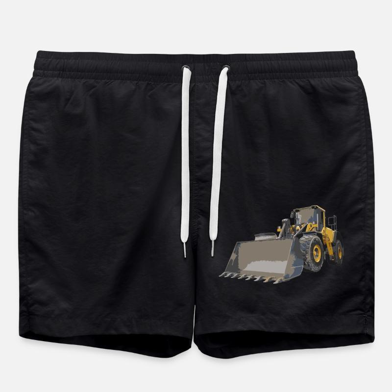 wheel loader - Swim Trunks - black