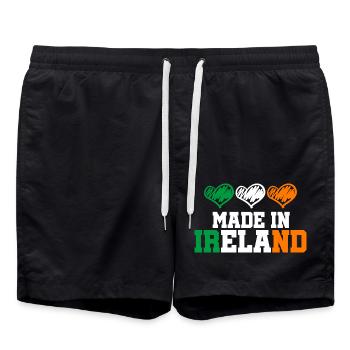 Made in Ireland Dublin Trèfle Made in Cadeau - Short de bain - noir - Devant - AI Model Male 185 light (185cm)
