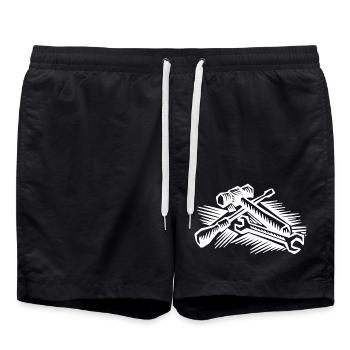 outil - Short de bain - noir - Devant - AI Model Male 185 light (185cm)