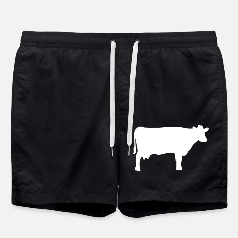 Kuh - Badeshorts - Schwarz