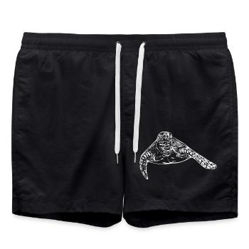 turtle - Swim Trunks - black - Front - AI Model Male 185 light (185cm)