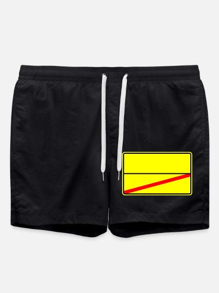 Place Sign Template Icon - Swim Trunks - black
