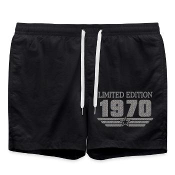 Metal 1970 LE Birthday - Short de bain - noir - Devant - AI Model Male 185 light (185cm)