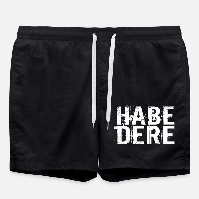 HABE DERE - Badeshorts - Schwarz