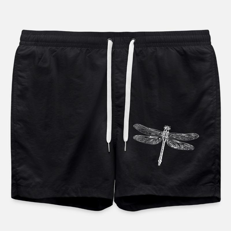 Flying dragonfly - Swim Trunks - black