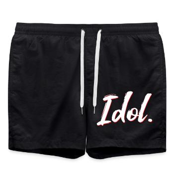 Idole nouvelle - Short de bain - noir - Devant - AI Model Male 185 light (185cm)