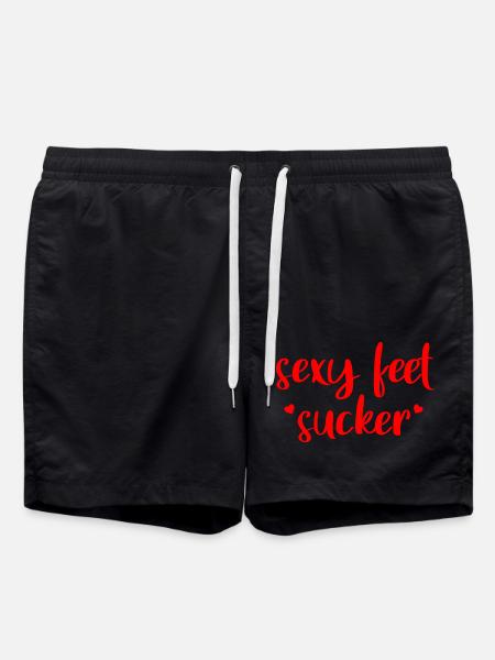 Sexy Feet Sucker - Swim Trunks - black