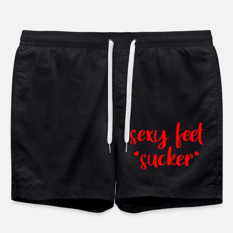 Sexy Feet Sucker - Short de bain - noir