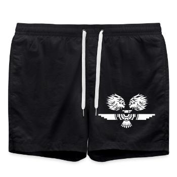Indiens Amérindiens Autochtones Attrape-rêves Cowboy Western - Short de bain - noir - Devant - AI Model Male 185 light (185cm)