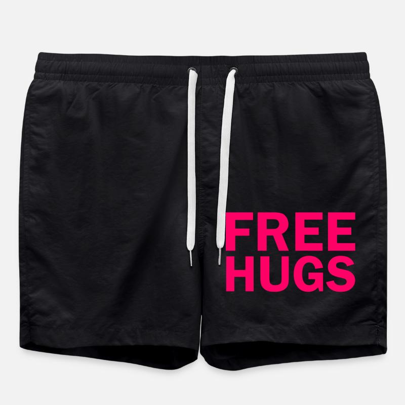 Free hugs - Short de bain - noir