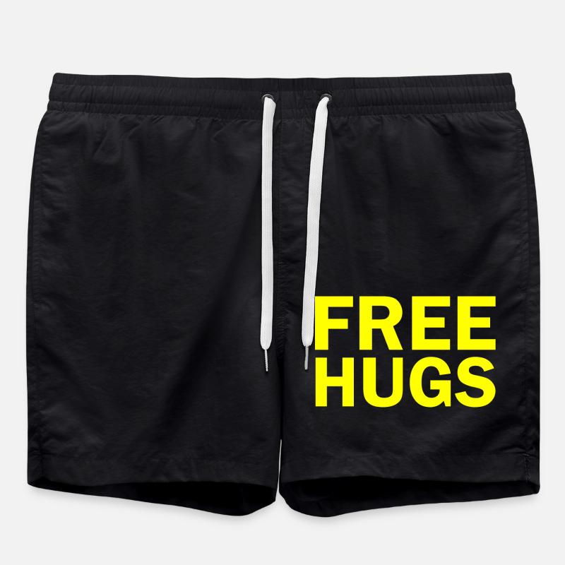 Free hugs - Short de bain - noir