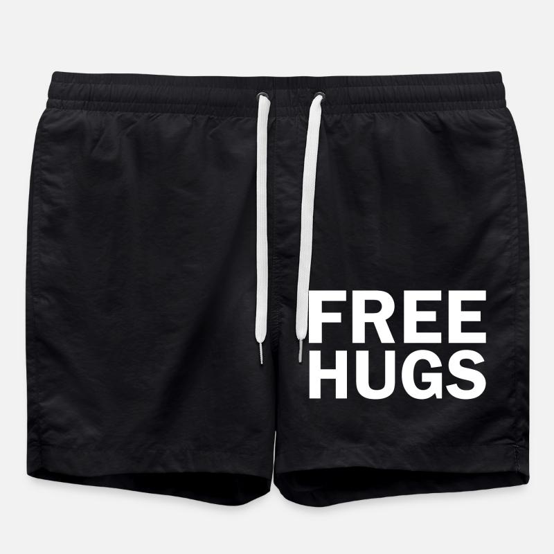 Free hugs - Badeshorts - Schwarz
