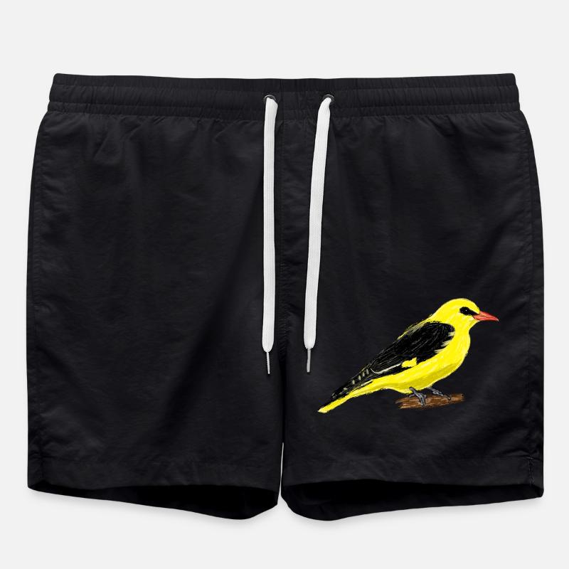 Pirol / Eurasian Golden Oriole I - Badeshorts - Schwarz