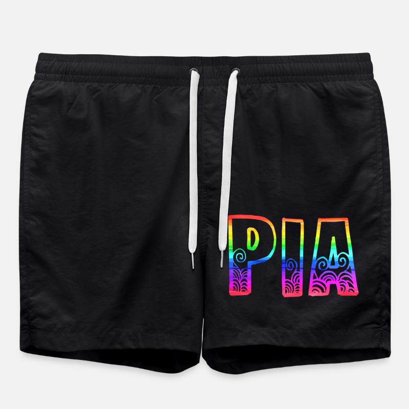 pia rs arc-en-ciel - Short de bain - noir