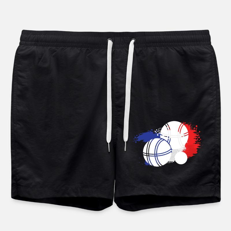Pétanque - Badeshorts - Schwarz