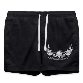 Rockabilly - Rockabella Forever - Poupée Cerise - Short de bain - noir - Devant - AI Model Male 185 light (185cm)