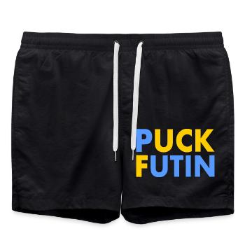 Puck futin - Badeshorts - Schwarz - Vorne - AI Model Male 185 light (185cm)