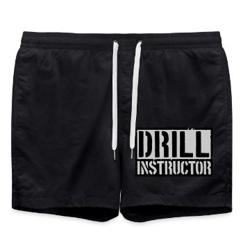Shield Drill Instructor - Swim Trunks - black - Front - AI Model Male 185 light (185cm)