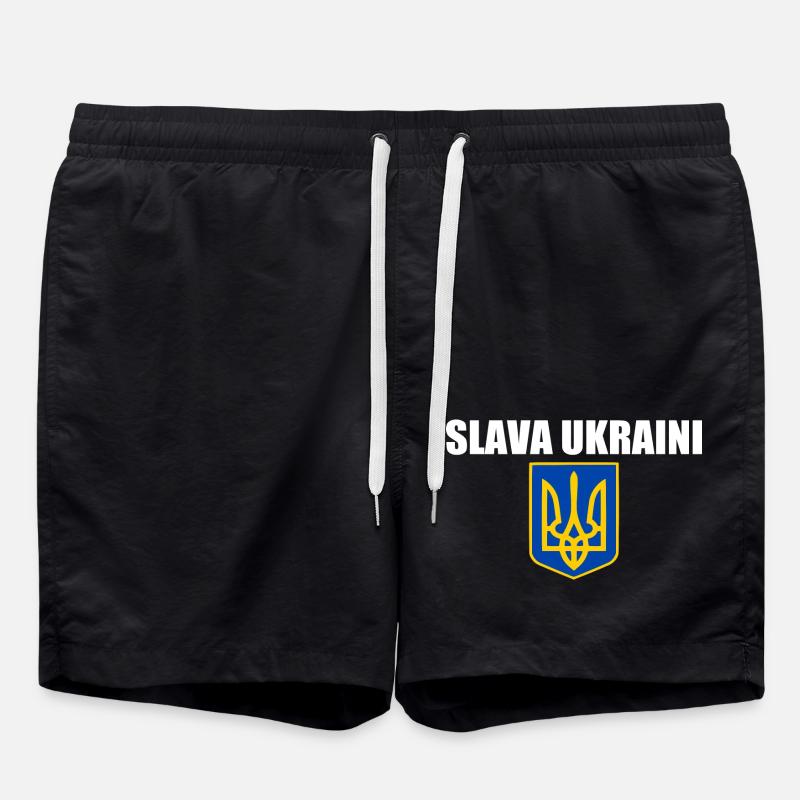 Slava ukraini - Short de bain - noir