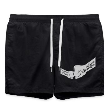 People Call Me Grandpa - Badeshorts - Schwarz - Vorne - AI Model Male 185 light (185cm)