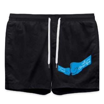 People Call Me Grandpa - Swim Trunks - black - Front - AI Model Male 185 light (185cm)