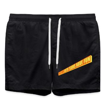 Les deux équipes s’amusent - Short de bain - noir - Devant - AI Model Male 185 light (185cm)