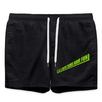 Both Teams Have Fun - Badeshorts - Schwarz - Vorne - AI Model Male 185 light (185cm)