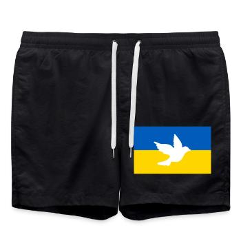 Ukraine - Short de bain - noir - Devant - AI Model Male 185 light (185cm)