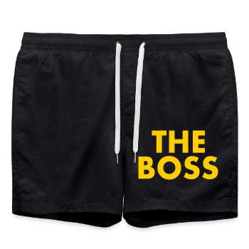 The boss - Badeshorts - Schwarz - Vorne - AI Model Male 185 light (185cm)
